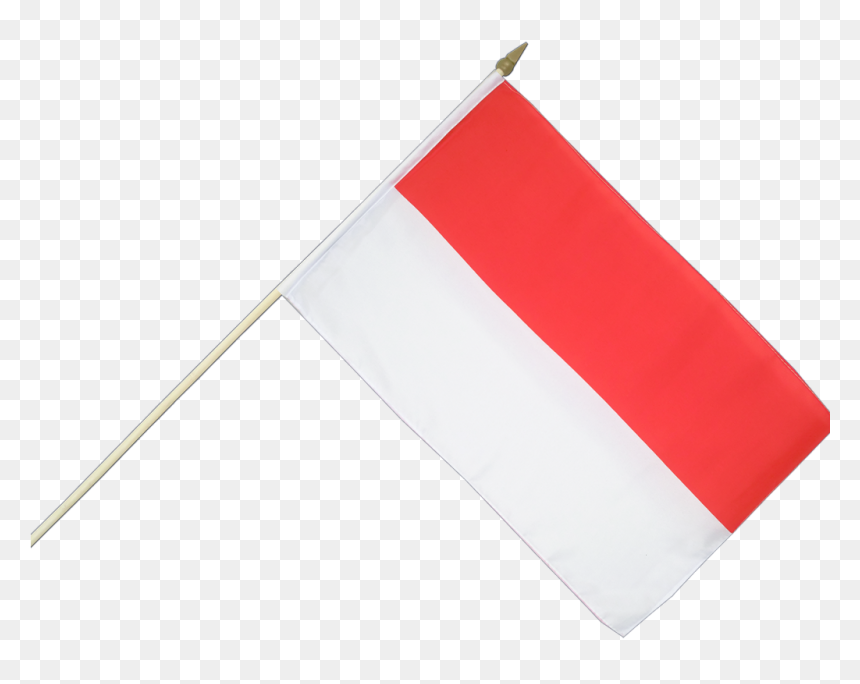 Indonesia Flag Png Pic - Indonesia Flag With Stick, Transparent Png - flag.png