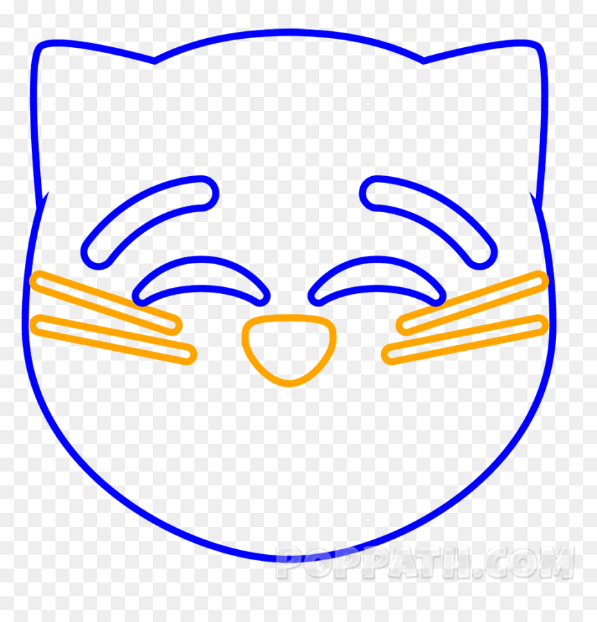 Transparent Curved Ribbon Png - Emoji De Gato Enamorado Para Dibujar, Png Download - corner ribbon png