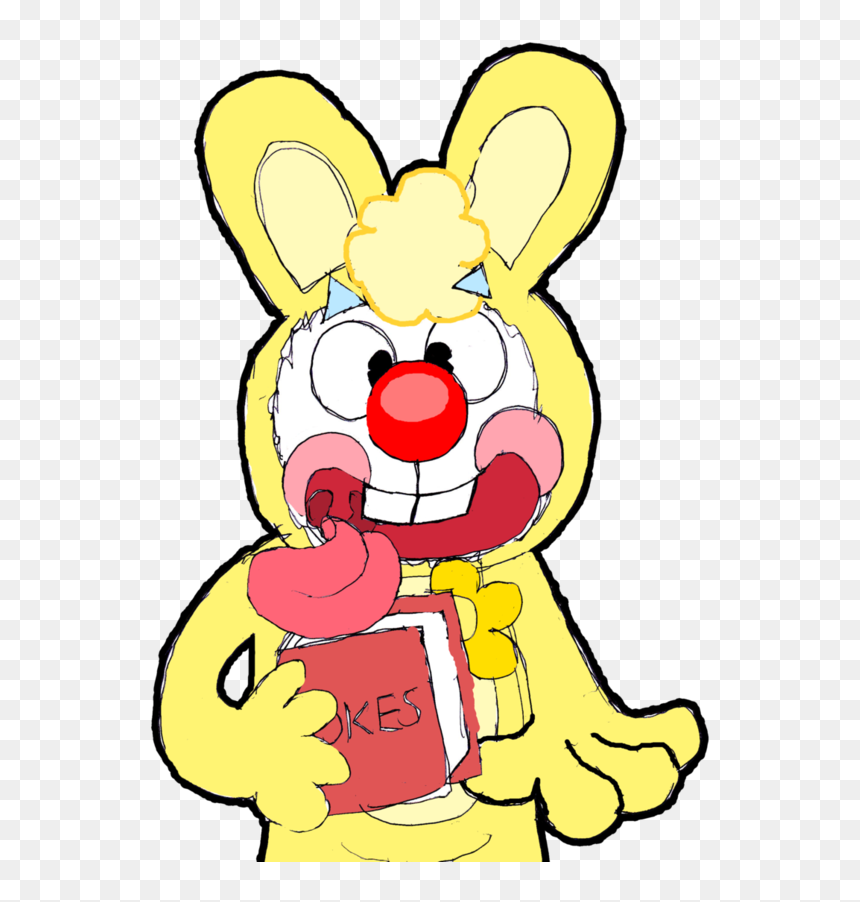 Cuddles As A Clown By Aygodeviant-d5vekh4 Clipart , - Cartoon, HD Png Download - clown nose png