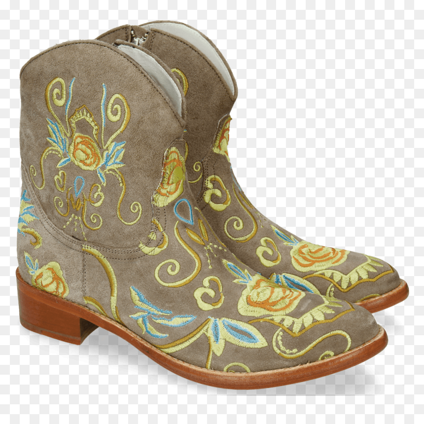 Ankle Boots Blanca 1 Lima French Grey Embroidery - Work Boots, HD Png Download - embroidery png