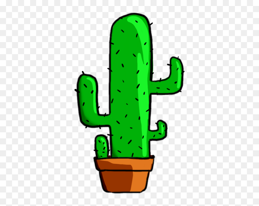 Green Plant Png And - Cactus Clipart Transparent Background, Png Download - cactus silhouette png