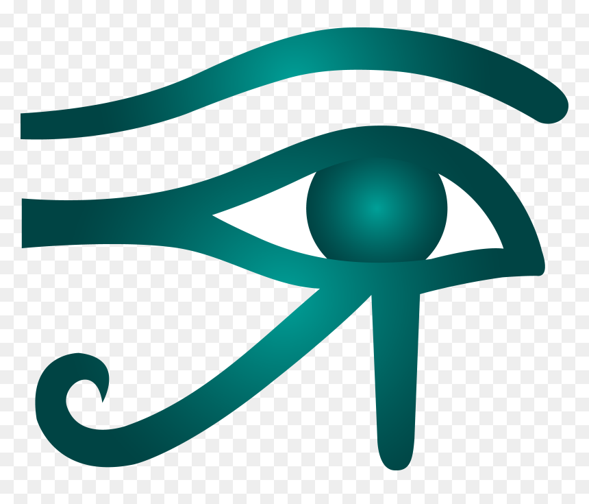 Eye Of Horus Teal Clip Art, HD Png Download - eye clipart png