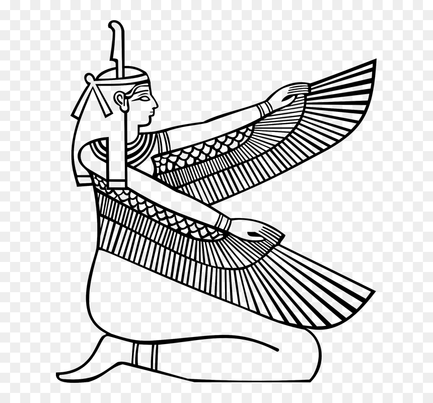Maat Goddess, HD Png Download - egyptian png