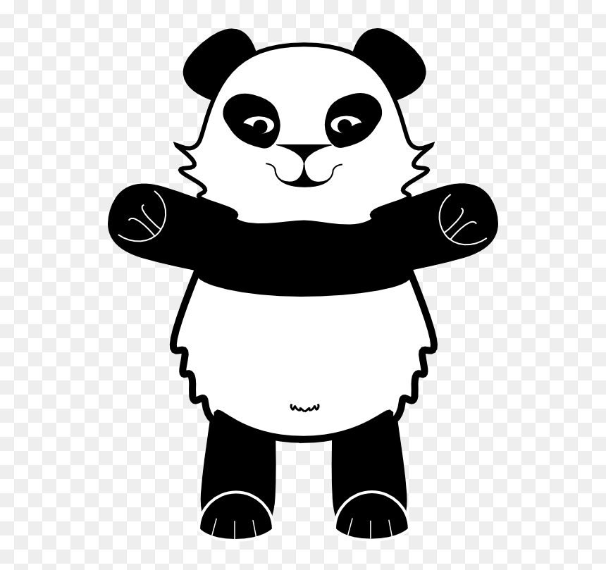 Giant Panda, HD Png Download - panda face png