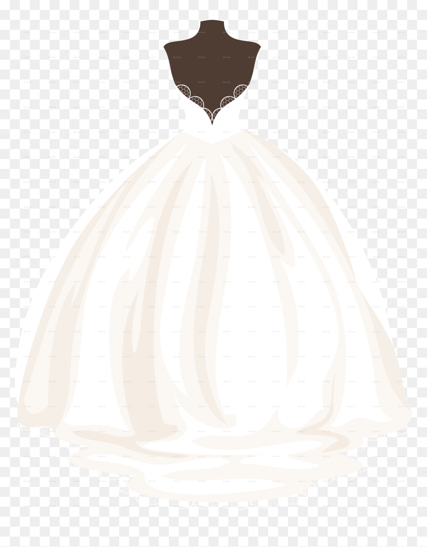 Wedding Dress By Artbesouro - Sketch, HD Png Download - wedding dress png