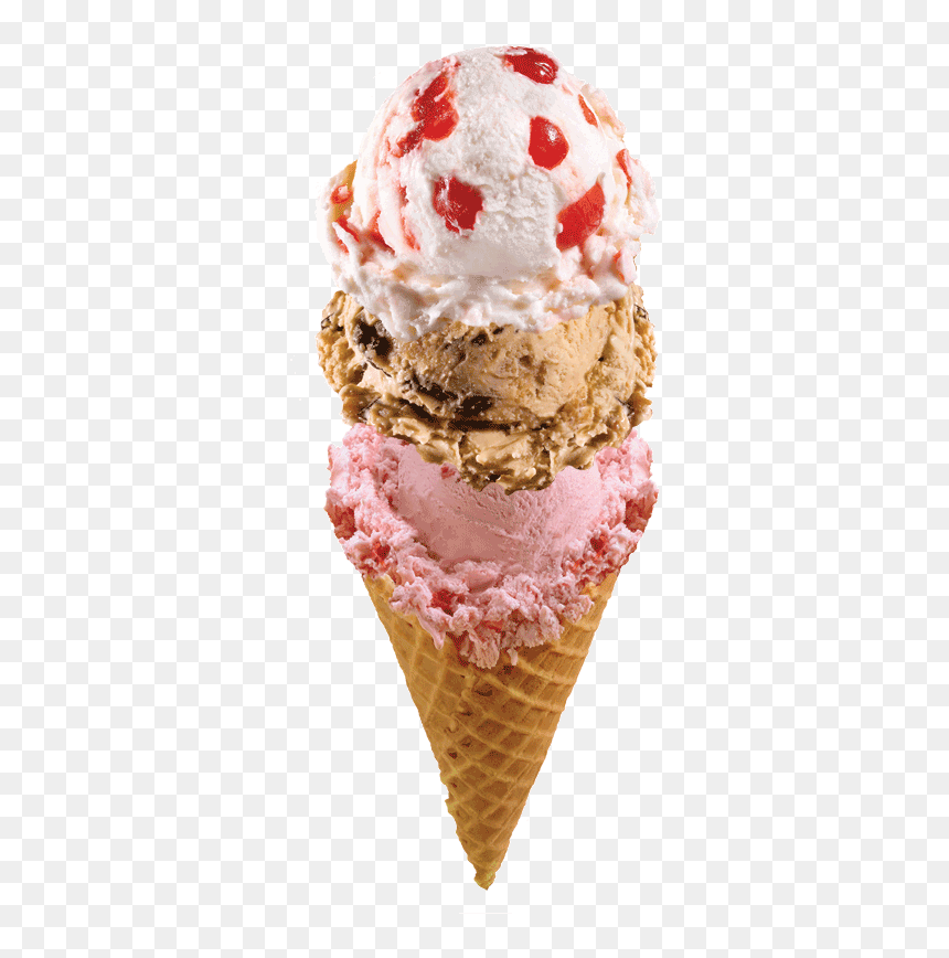 Ice Cream Waffle Png Pic - Scoop Ice Cream Png With Cone, Transparent Png - icecream png