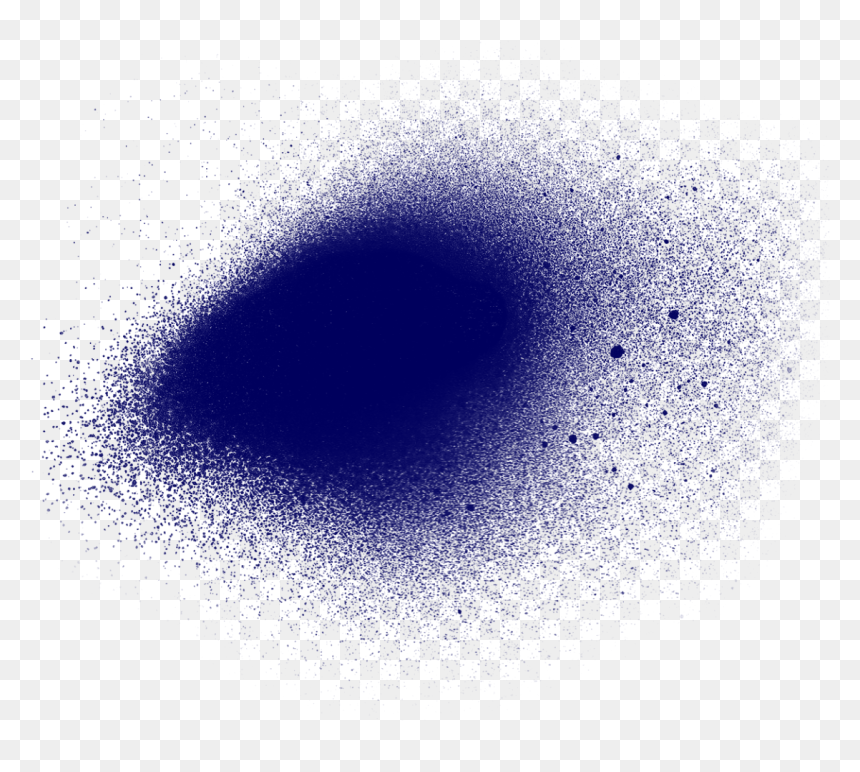 Blue Paint Spray - Circle, HD Png Download - spray png