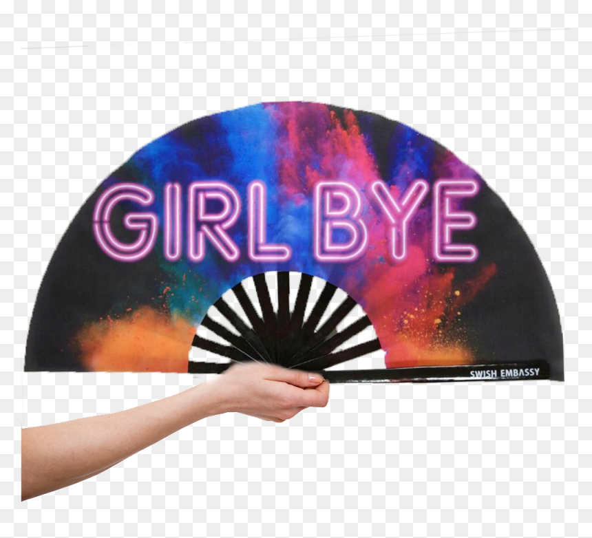 Girl Bye Fans Swish Embassy - Gay Hand Fans, HD Png Download - swish png