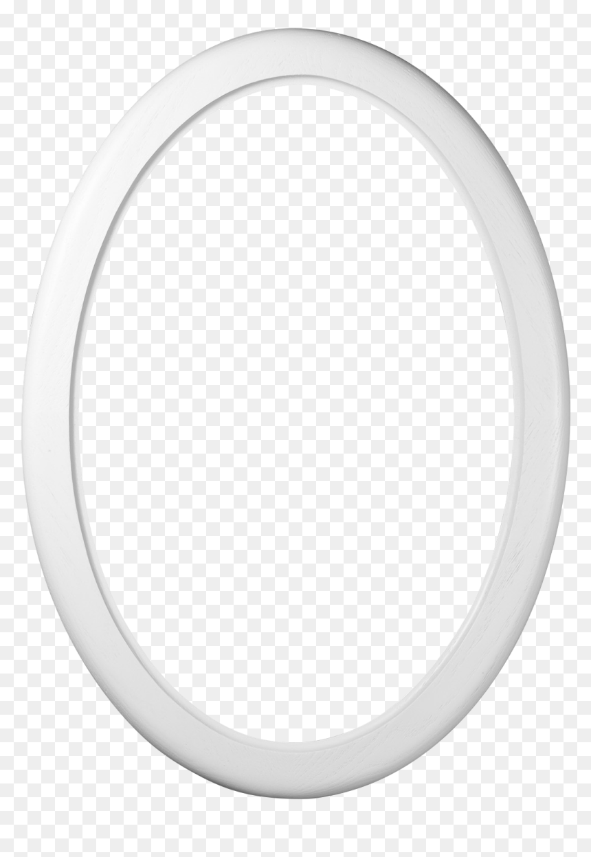 Transparent Oval Frame Png - Bangle, Png Download - white oval png