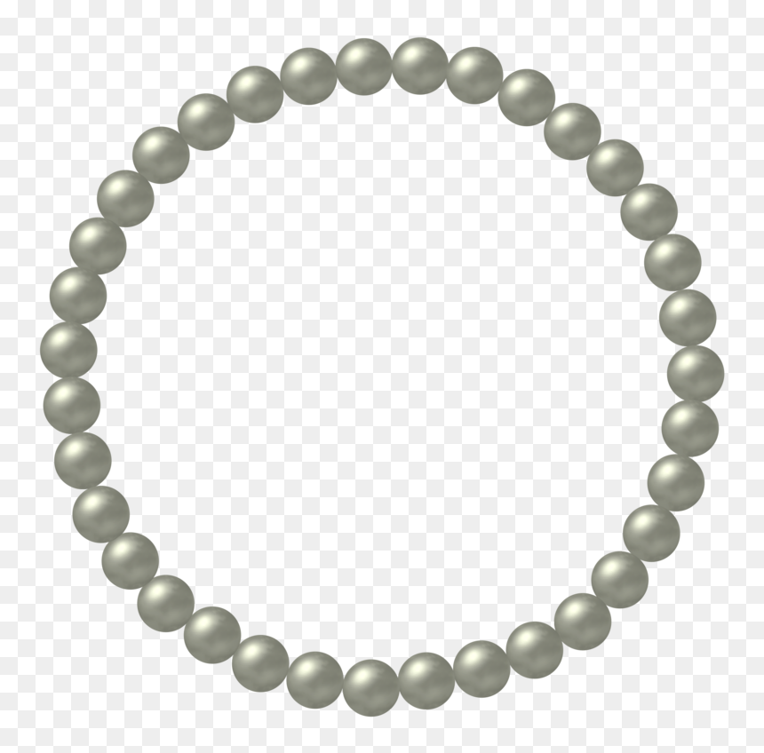 Pearl String Background Pearls Transparent - Transparent Blue Necklace Clipart, HD Png Download - string of pearls png