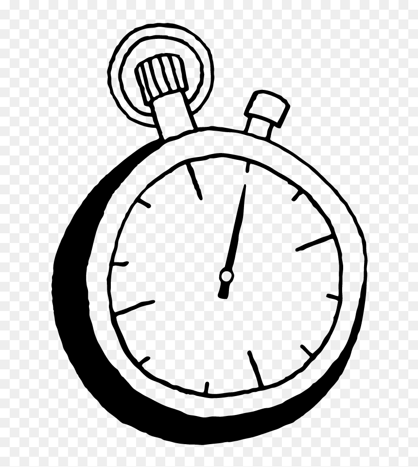 Clipart Transparent Stop Watch Drawing At Getdrawings - Stop Watch Drawing, HD Png Download - stopwatch png