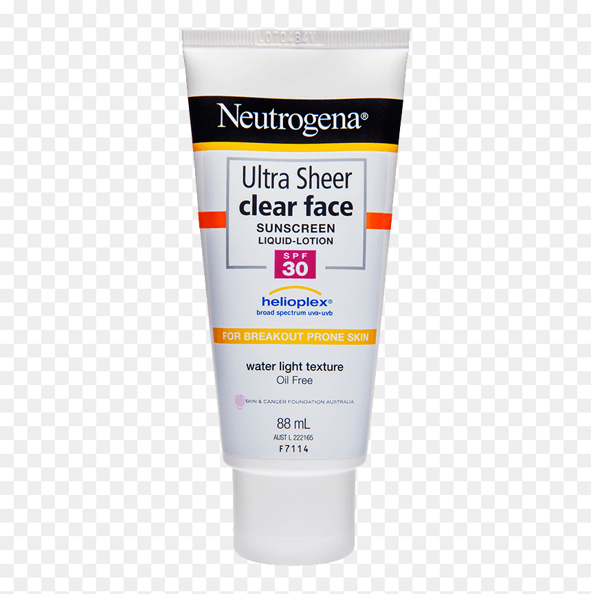 Neutrogena® Ultra Sheer® Clear Face Lotion Spf30 88ml - Neutrogena Ultra Sheer Clear Face Sunscreen Lotion, HD Png Download - sunscreen png