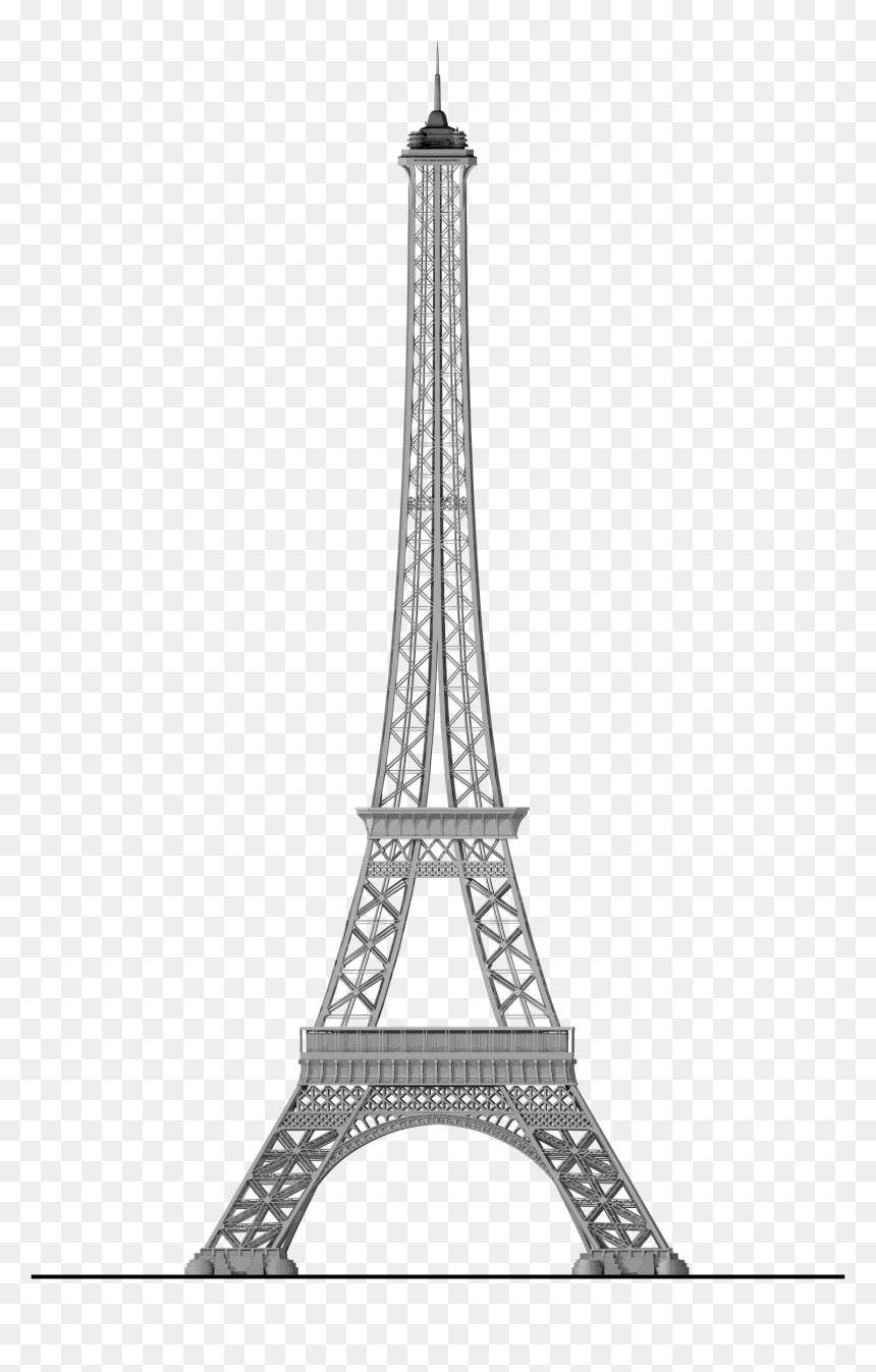Eiffel Tower Silhouette Png - Arc De Triomphe, Transparent Png - torre eiffel png