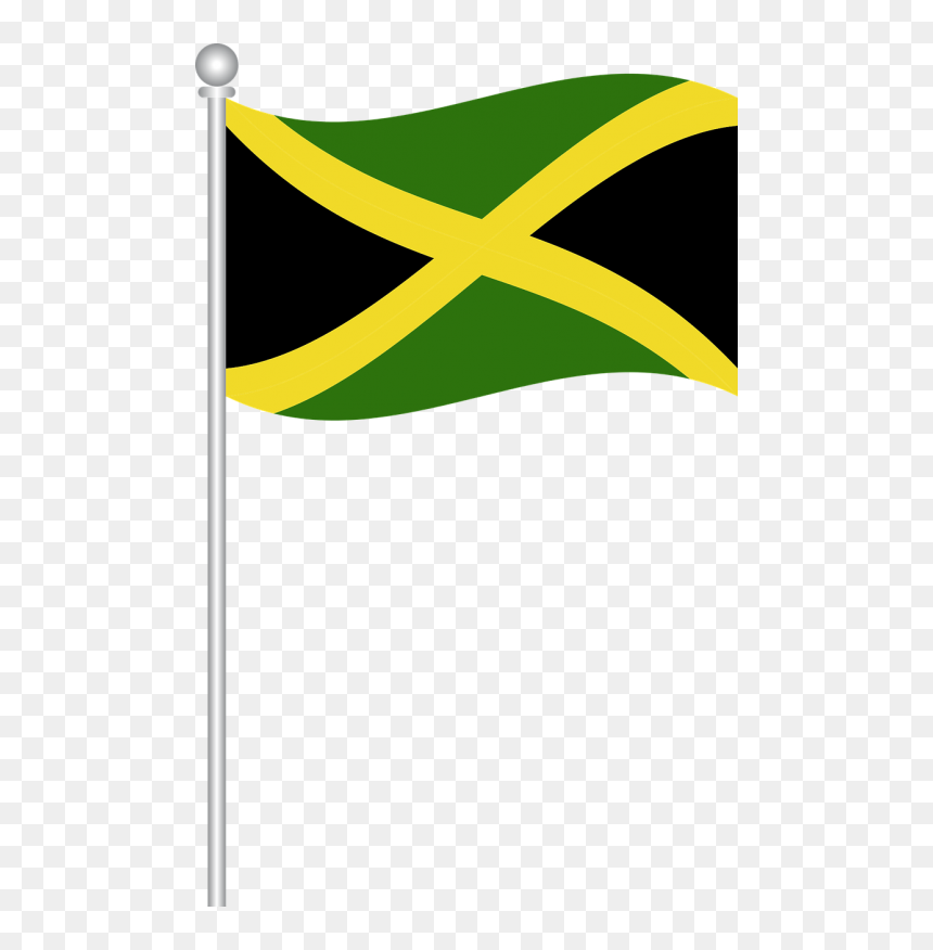 Flag Of Vector Graphics - Jamaican Flag Transparent, HD Png Download - jamaican flag png