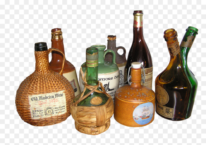 Old Wine Bottle Png, Transparent Png - bottles png