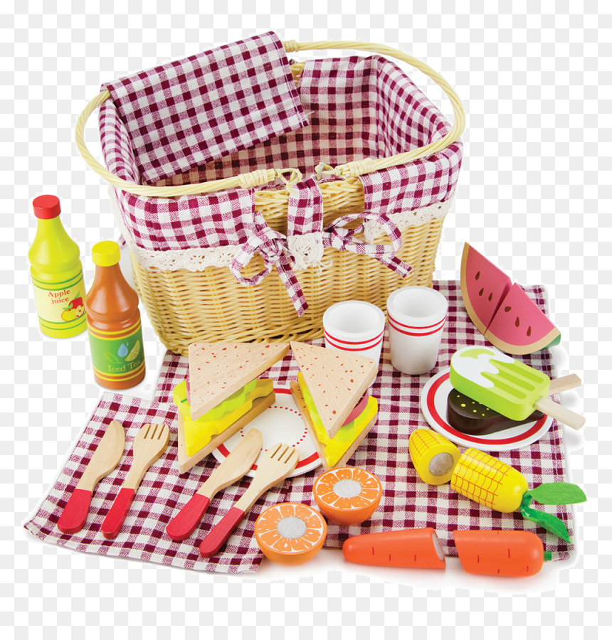Slice & Share Picnic Basket - Picnic Basket With Food, HD Png Download - picnic basket png
