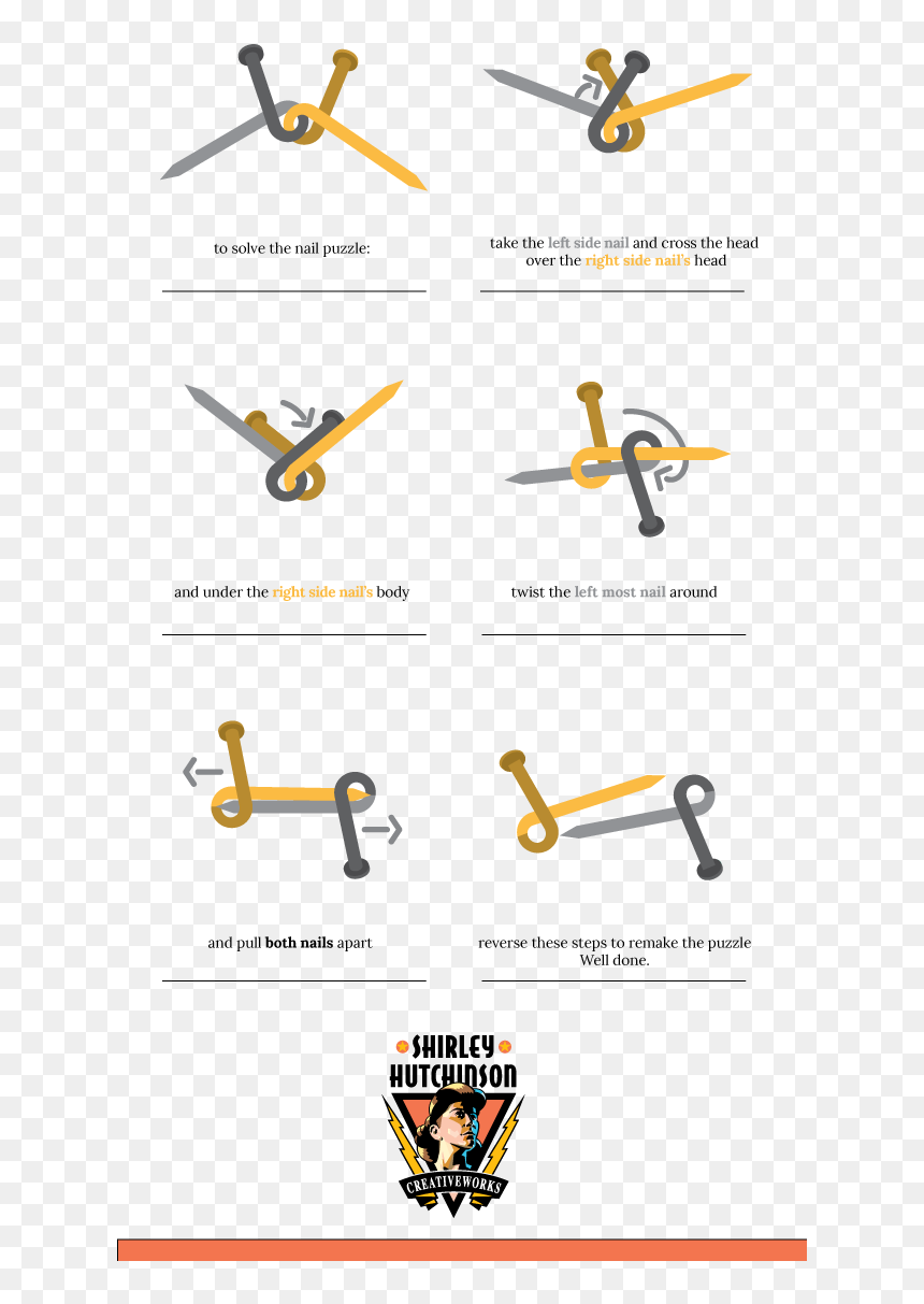 If You Have Received A Nail Puzzle And Can"t Figure - Clip Art, HD Png Download - nail head png