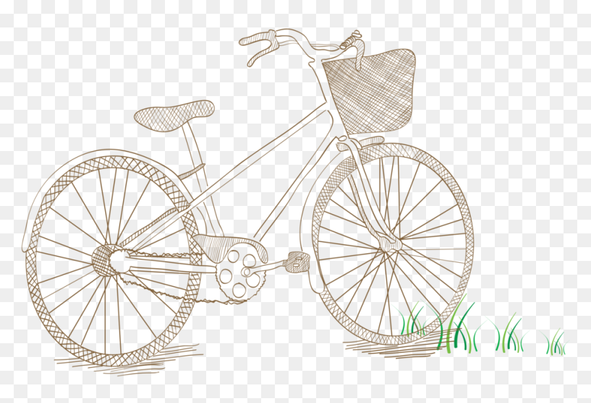 Bicycle, HD Png Download - picnic basket png