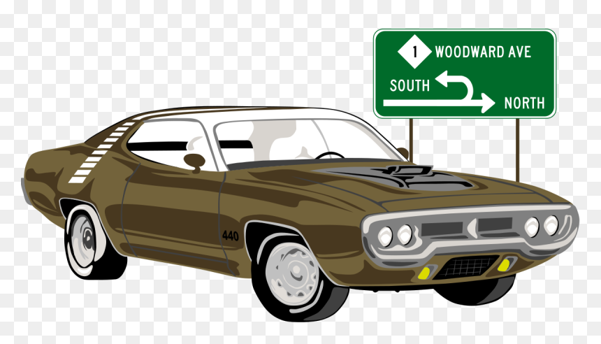 Plymouth Road Runner Png, Transparent Png - muscle car png