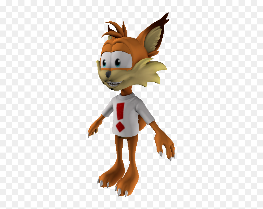 Download Zip Archive - Bubsy The Woolies Strike Back Model, HD Png Download - bobcat png