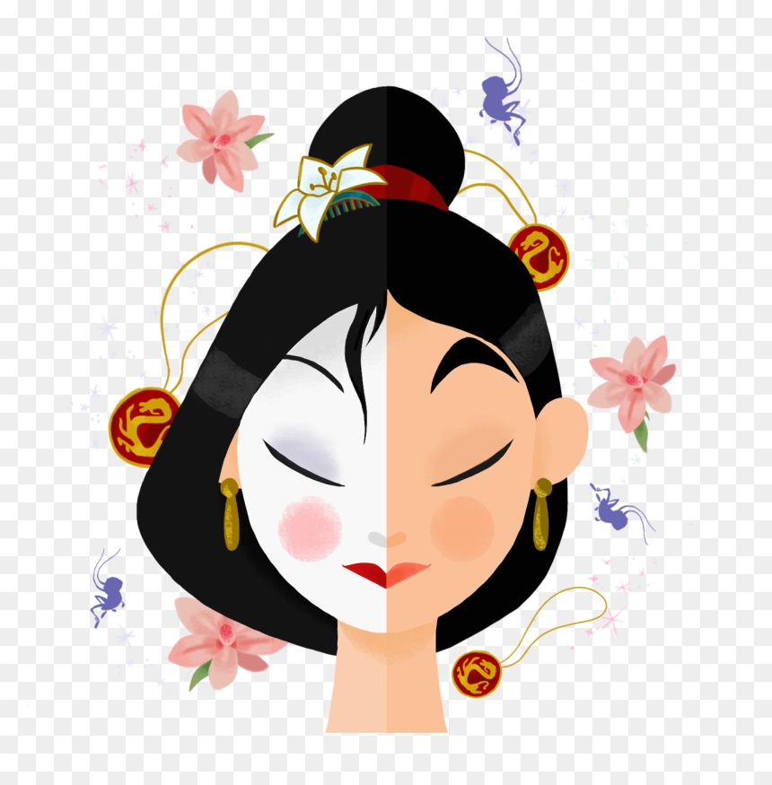 All Disney Princesses Portrait, HD Png Download - mulan png