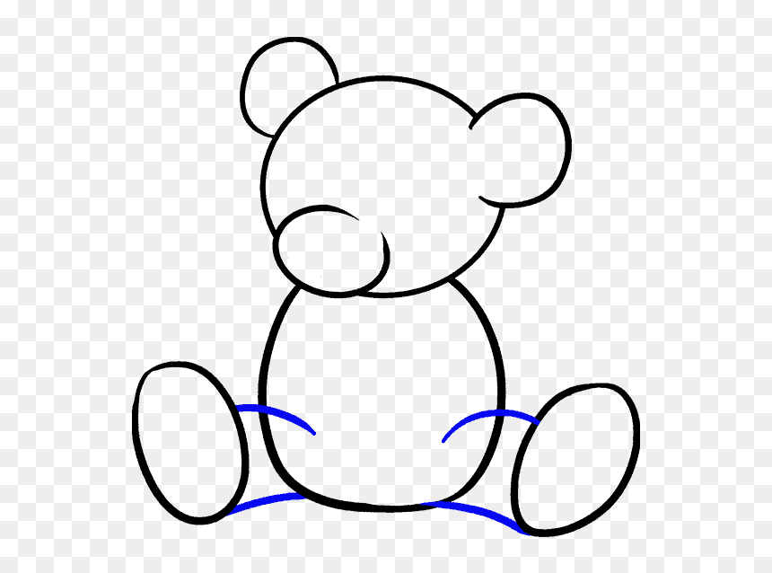 How To Draw Cartoon Bear - Cartoon Bear How To Draw, HD Png Download - panda face png