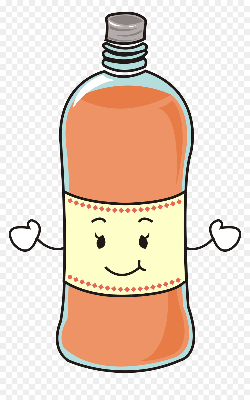 Bottle Clip Art - Water Bottle Png Cartoon, Transparent Png - bottles png