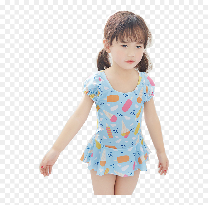 One-piece Swimsuit, HD Png Download - baby girl png
