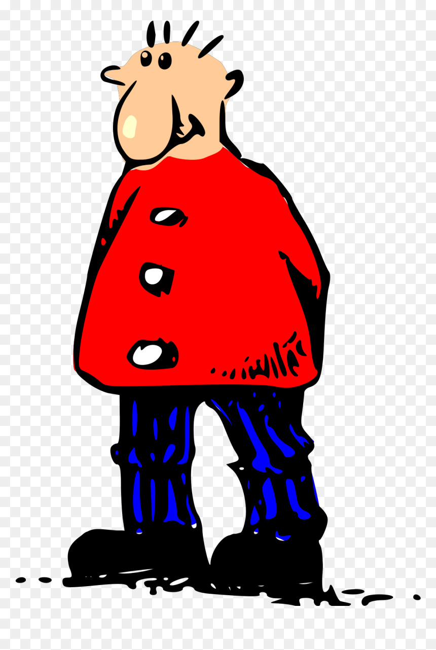 Cartoon With Long Nose, HD Png Download - man standing png