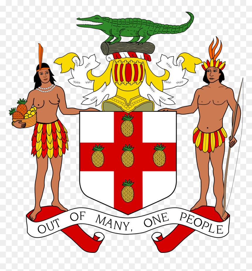 Jamaica Coat Of Arms, HD Png Download - jamaican flag png