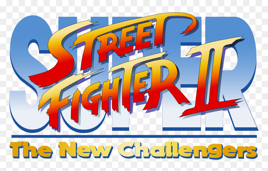 Street Fighter 2 The New Challengers Marquee, HD Png Download - street fighter png