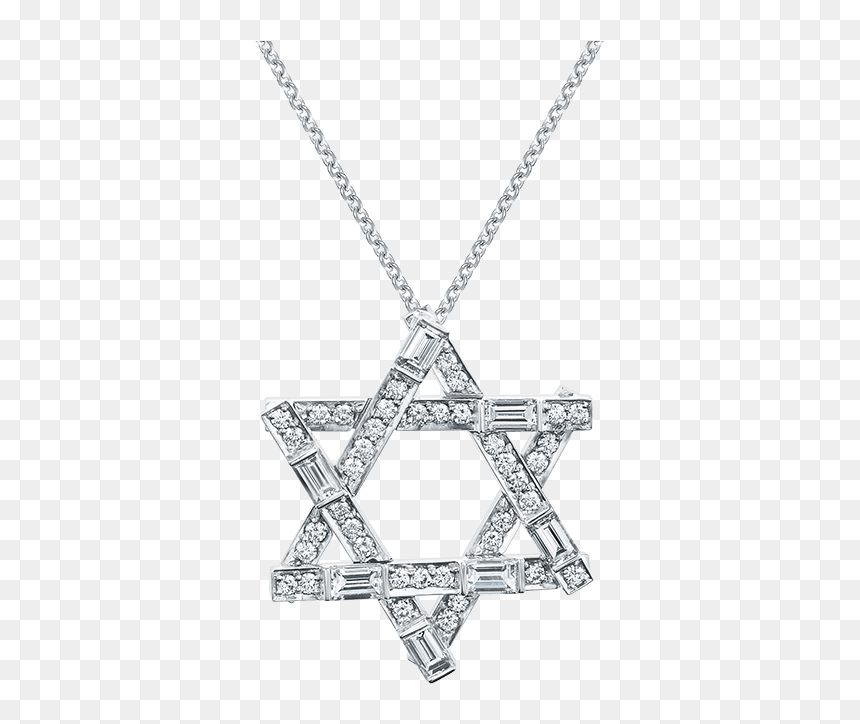 Symbols By Harry Winston, Diamond Star Of David Pendant - United Middle East Flag, HD Png Download - black chain png