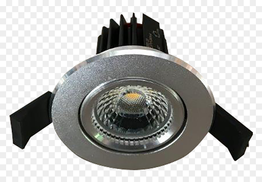 Razor Silver 12w Recessed Led Downlight With Anti Glare - Light, HD Png Download - light glare png