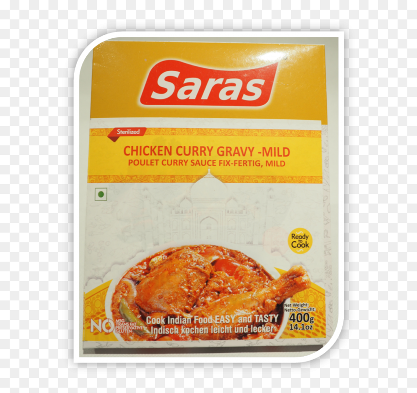 Chicken Curry Gravy Saras 400g - Turducken, HD Png Download - curry png