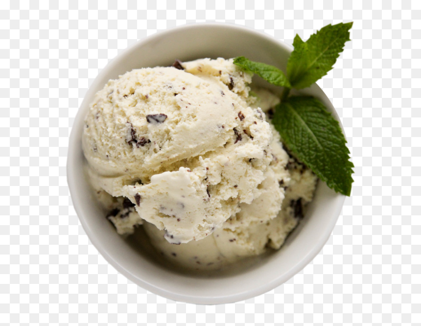 Icecream Transparent Png Image - Mint Chocolate Chip Ice Cream White, Png Download - icecream png
