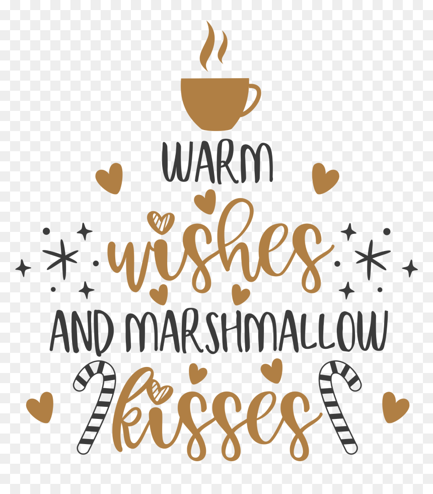 #christmas #wishes #text #marshmallow #kisses #png - Valenti Playa 1964, Transparent Png - kisses png