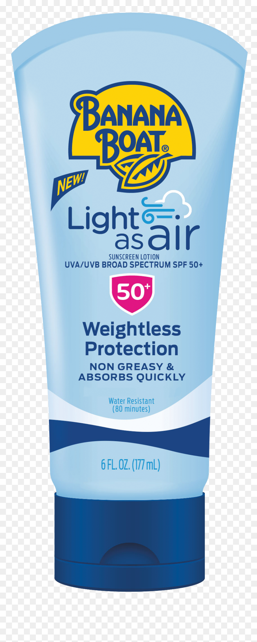 Bb Lightasair 6oz Lotion - Banana Boat Light As Air, HD Png Download - sunscreen png