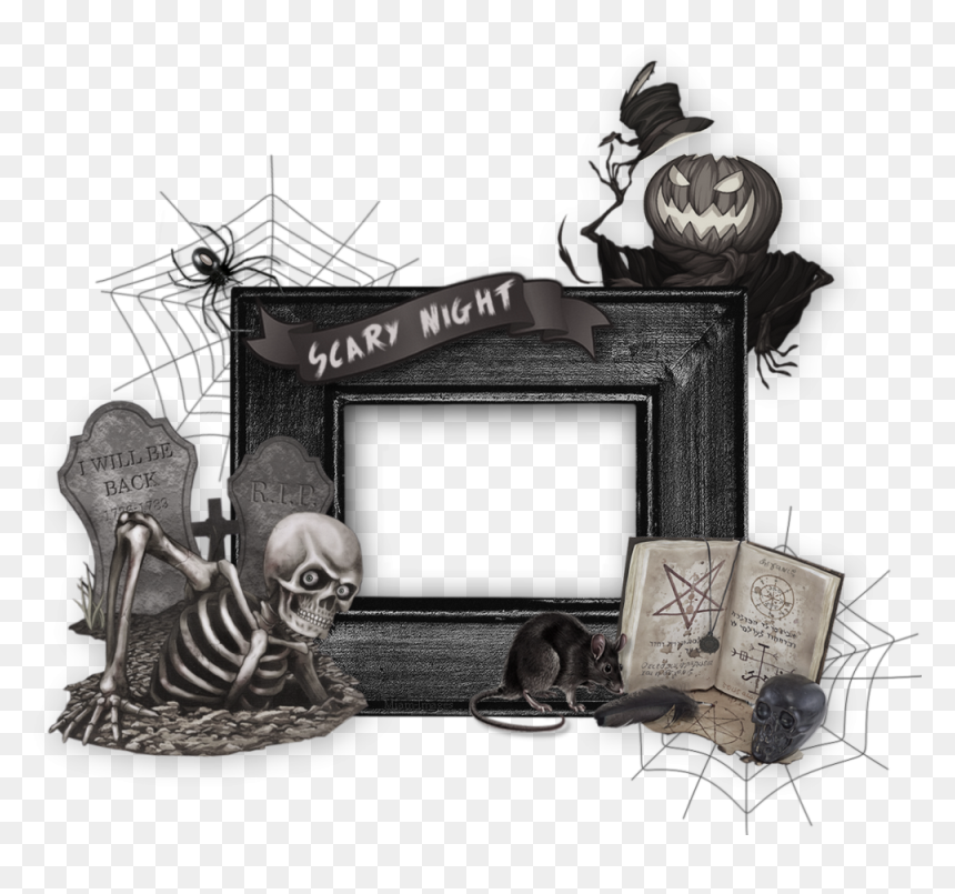 Cadre Halloween Png - Illustration, Transparent Png - gothic frame png