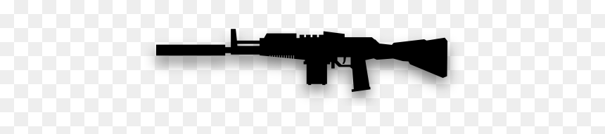 Generic Rifle Silhouette Vector Image - Assault Rifle, HD Png Download - gun silhouette png