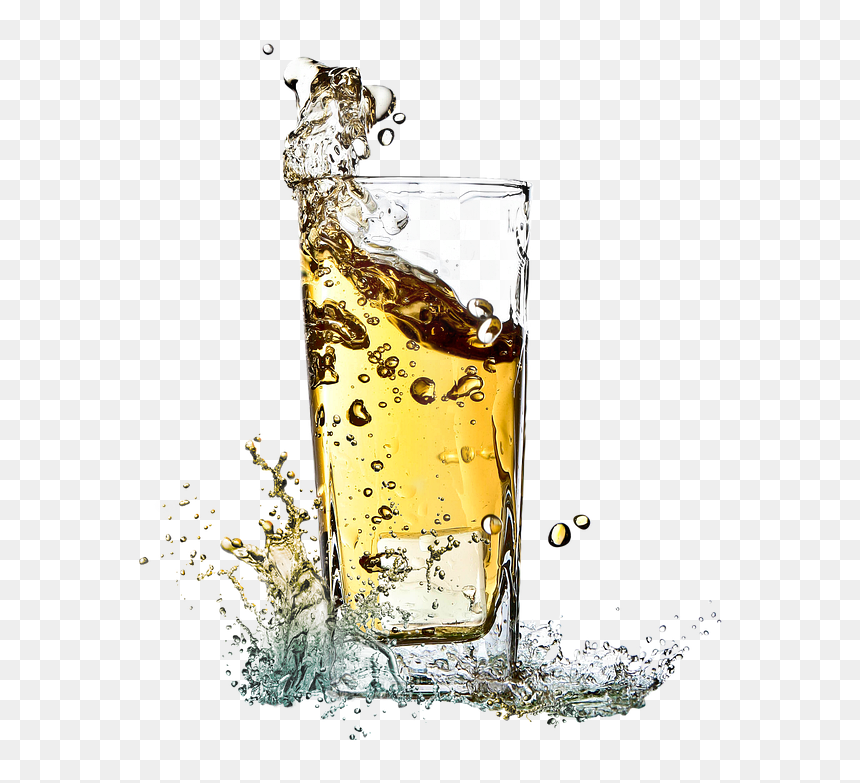 Liquid Splash, HD Png Download - water glass png