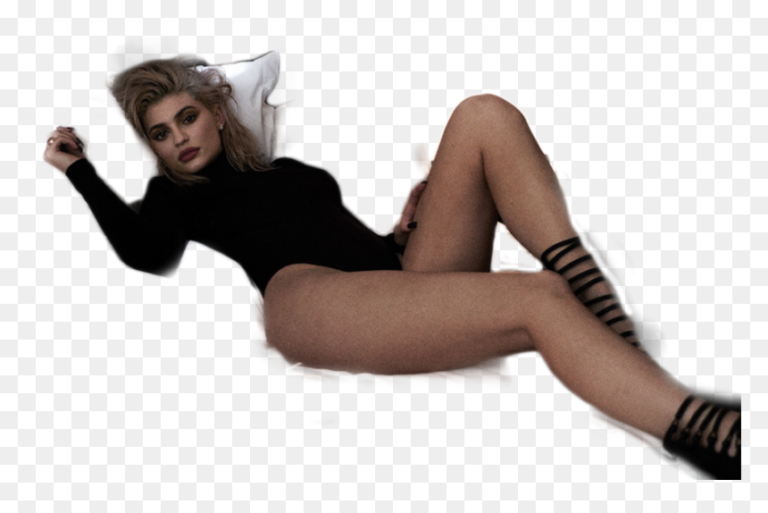 Kylie Jenner On Her Bed Png Image - Kylie Jenner Sexy Png, Transparent Png - kylie jenner png