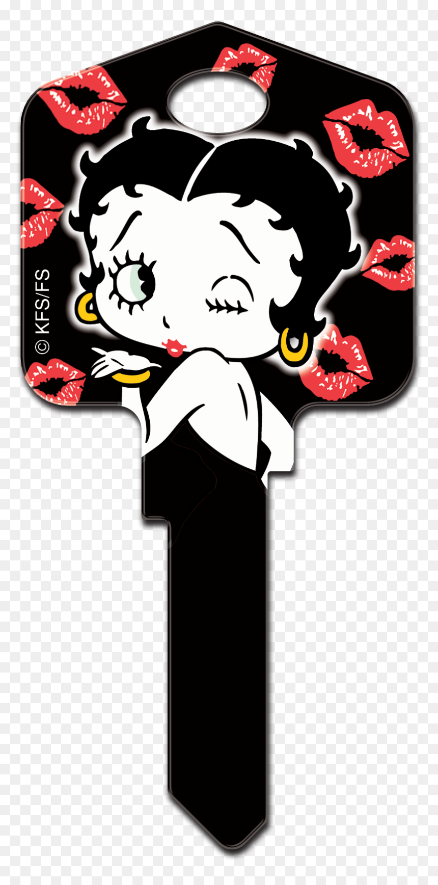 Same Image Front & Back - Betty Boop Blowing A Kiss, HD Png Download - kisses png