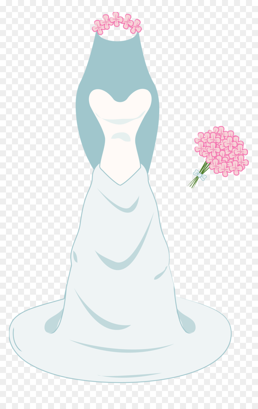 Wedding Dress Clipart , Png Download - Illustration, Transparent Png - wedding dress png