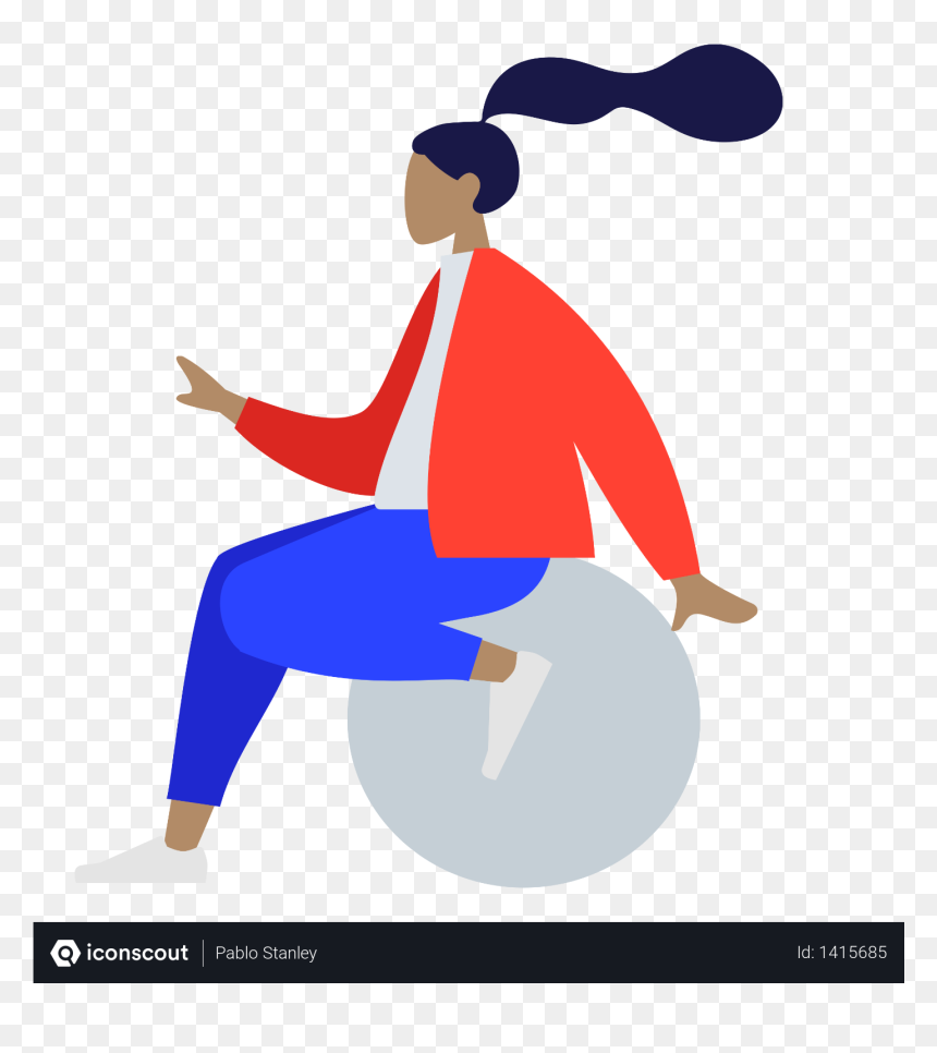 Marketplace Competition Png, Transparent Png - girl sitting png