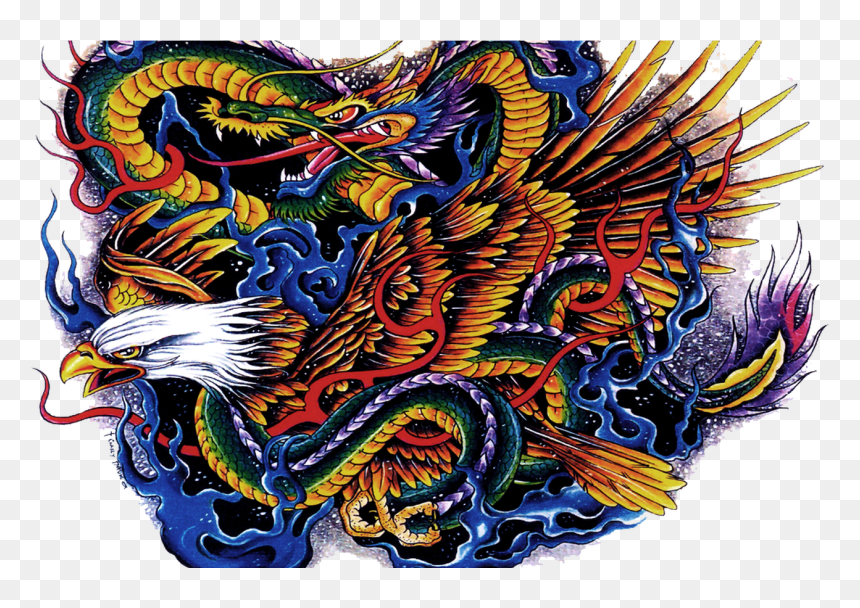 Tattoo Png Images Transparent Free Download Pngmartcom - Color Dragon Tattoo Png, Png Download - dragon tattoo png