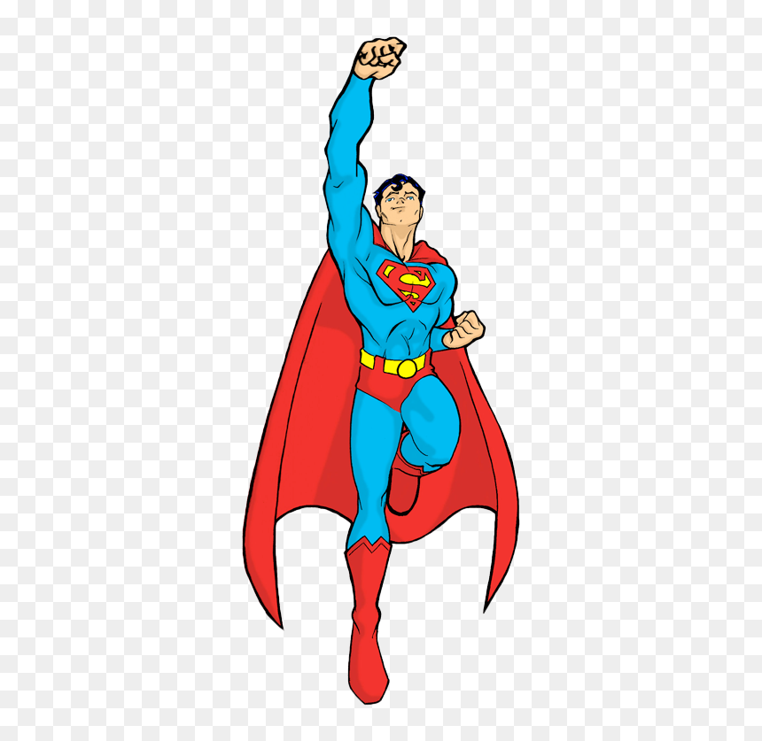 Thumb Image - Cartoon, HD Png Download - superman flying png