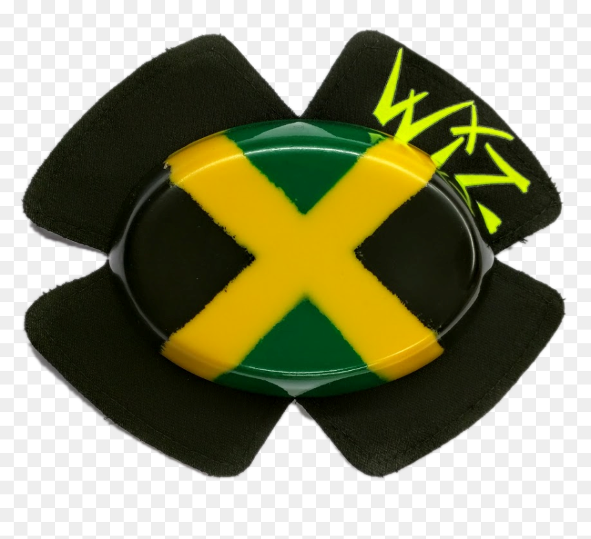 Wiz Standard Knee Slider Black (854x705), Png Download - Emblem, Transparent Png - jamaican flag png
