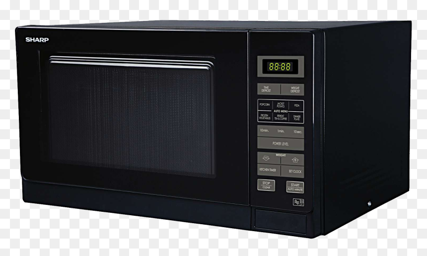 Microwave Oven Png Transparent - Microwave Transparent Black, Png Download - microwave png