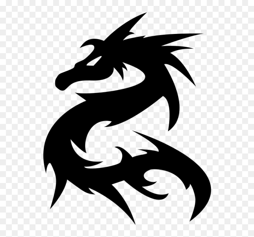 Dragon Tattoo Free Download Png - Black Dragon Png, Transparent Png - dragon tattoo png