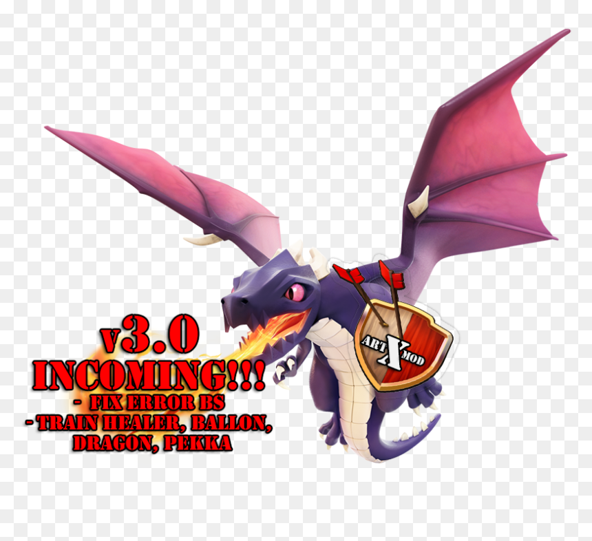 Monday, 23 March - Clash Of Clans Dragon Png, Transparent Png - clash of clans png